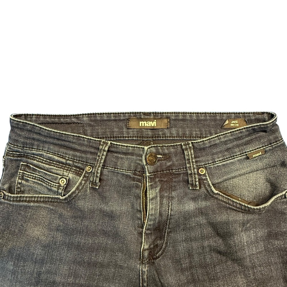 Mavi Mens Jake Straight Leg Denim Jeans Size 30/30 - Picture 6 of 10